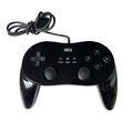 Controller für Nintendo Wii - WII Classic Gamepad / Controller Pro in Schwarz