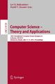 Computer Science -- Theory and Applications Daniil V. Musatov (u. a.) Buch xx