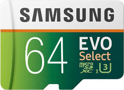 Samsung Evo Select 64GB 128GB 256GB 512GB Micro SD Speicherkarte SDXC Class10