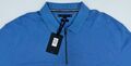 Tommy Hilfiger Polo Shirt T-Shirt DC Interlock Zip Slim Polo blau Baumwolle 3XL