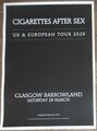 Cigarettes After Sex - Live Music Show 2020 Promotion Tour Konzert Gig Poster