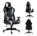 MaxPodium® Tactical Gaming Stuhl | Ergonomischer Bürostuhl |  PC Sessel - White