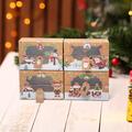 4x Geschenkboxen Aufbewahrungspaket Weihnachten Party Dekor Süßigkeiten Foto Requisiten Karte