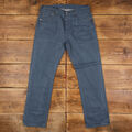 Vintage Levis 501 Jeans 35 x 32 dunkel gewaschen gerade grau rot Tab Denim