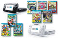 Nintendo Wii U Konsole Auswahl Mario Kart Bros. 3D Zelda Party 32GB schwarz weiß