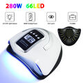 LED UV Nagel Lampe 280W Gel Lichthärtungsgerät Sensor Nageltrockner mit 4 Timer