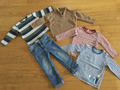 5 Teile: 3x Shirt Langarm + Jeans + Strickpullover Gr. 86/92 Langarmshirt Esprit