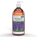 Kitama Massageöl Aroma Lavendel 1000ml (1 Liter) - Blumig & Entspannend Aromaöl