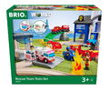 Brio World Eisenbahn Starter Set Polizei und Feuerwehr Set Deluxe 38 Teile 36025