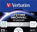 10 Verbatim Rohlinge M-Disc Blu-ray BD-R full printable 25GB 4x Jewelcase