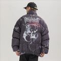 Herren Hip Hop Jacke Hurt Bear Winter Oversize Street wear Harajuku Padded Coats