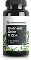 Biotin + Selen + Zink Für Haut, Haare & Nägel - 365 Vegane Tabletten - Ohne Magn