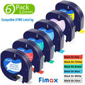 Dymo 16951 91221 91220 Letratag Band Kassette Etiketten Paper Plastic Tape 1/2''