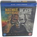 Mad Max: Fury Road Blu-Ray Steelbook Zavvi Exclusiv Schwarz Und Chrom Frei