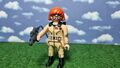 Playmobil Grundfigur Ghostbuster aus 9220 Janine Melnitz Rote Haare Beige Unifor