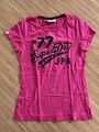 T-Shirt / Print Shirt von Vintage SuperDry in Größe M - pink