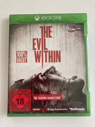 The Evil Within 100 % Uncut Xbox One inkl. The Fighting Chance Pack NEU und OVP