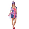 Einhorn Kostüm Elly für Damen Gr. 34-42 Kleid lila pink Fasching