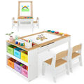 3 tlg. Kindersitzgruppe + 2 Stühlen Schreibtisch Spieltisch Kinder Zeichentisch