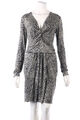 TWINSET Kleid aus Viskose-Mix mit Drapierung L greige Damen Dress Robe