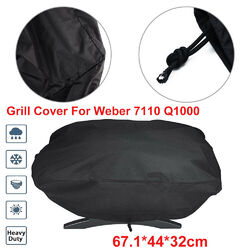 Grill Abdeckhaube Grillabdeckung Wasserdicht BBQ Cover Für Weber 7110 Q100/1000