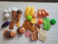 Zubehör Kinderküche, Lebensmittel, Essen, Kochspielzeug, Plastik, 36 Teile