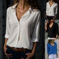 Damen Business Hemd Langarmshirt Bluse Basic Shirt Freizeithemden Tops Tunika DE