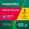 Upgrade  Kaspersky Internet Security  3 Geräte 1 Jahr 2024 OFFIZIELLE  VERSION