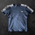 Adidas Junior Jungen marineblau weiß kurzärmeliges T-Shirt Größe 11 - 12 Jahre