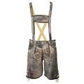 Trachtenlederhose Kinder Lederhose Michel kurz braun antik MS-Trachten B-Ware