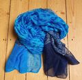 Damen Schal/Tuch in Türkis/Blautönen ca. 200 x 75 cm