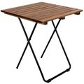 Holz - Metall - Klapptisch 45 cm Gartentisch Tisch Balkon Camping