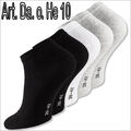 Da He Sneakersocken Sport Füßlinge Sneaker Baumwoll Socken schwarz weiß grau  X