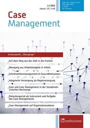 Case Management Ausgabe 1/2021 Schwerpunkt: Case Management und Übergänge