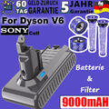 Für original Dyson V6 Akku 9000mAh Ersatzakku DC58 DC59 DC61 DC62 6Ah/ 2x Filter