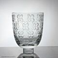 Edward Hald für Orrefors große Vase graviert mit vierblättrigem Kleeblatt