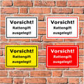 Schild Vorsicht Rattengift ausgelegt! - in 4 Größen - S00100-146