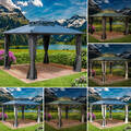 BRAST Pavillon Aluminium Pagode 3,5x3,5m Alu Garten Pavilon Pavillion Festzelt