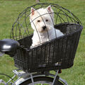 Großer Weiden Fahrradkorb inkl. Kissen für Hunde bis 8 kg Hundekorb Tragetasche