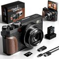 Digitalkameras 4K 16X 56MP 3 ''Kompaktkamera für YouTube Vlogging mit 32GB TF
