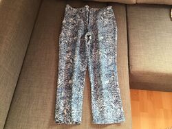 7/8 Damenhose  Boucle Blau Weiß 36 von Madeleine Neuwertig