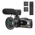 Andoer 4K Digital Videokamera WiFi Camcorder DV Recorder 56MP 18X Digitalzoom