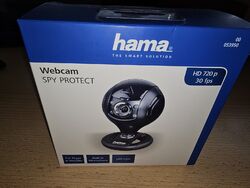 Hama HD Web-Cam mit Mikrofon Streaming Kamera mit Abdeckung, Webkamera Meetings