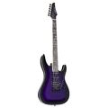 J & D CT90F E-Gitarre, Purple Sunburst, Lindekorpus, Ahornhals, 24 Bünde, HSS To