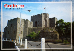 Postkarte Schöne Isle of Man Castletown Gruß Castle Britische Inseln RPPC