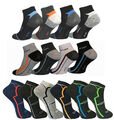 12 bis 48 Paar Damen Herren Sport Freizeit Sneaker Socken Füßlinge Baumwolle 