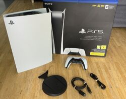 Sony PS5 Digital Edition Spielekonsole - Weiß - OVP - Top Zustand