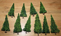 10 Stück  Große Tannenbäume  - von 16cm bis 20cm - Tolle Bäume