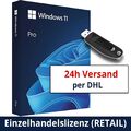 Microsoft Windows 11 Professional Pro Vollversion | RETAIL Lizenz | USB Version