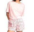 Victoria ´s secret Pyjama-Set mit T-Shirt und Baumwoll-Shorts rosa  Gr. M
